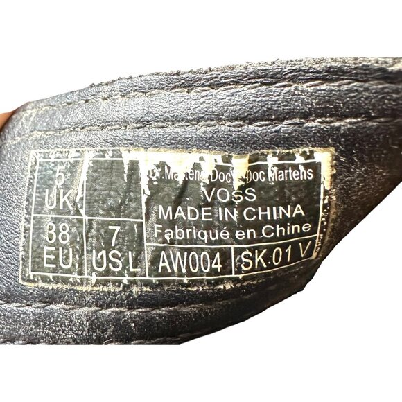 Dr. Martens Voss Black Leather Platform Sandals Women’s 7 EU 38 Adjustable Buckl - Picture 10 of 10